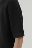 CREW NECK KNIT HALF SLEEVE