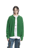 WAFFLE COLLAR CARDIGAN