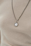 (W) CIRCLE LAYERED CHAIN NECKLACE