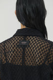 (W) DARK CROCHET SHIRT
