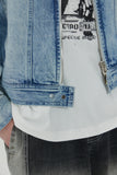 23SS SNAP BIKER DENIM JACKET