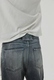 23SS ISLAND SQUARE PATCH DENIM PANTS