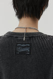 DAMAGE COLOUR DYE HALF KNIT