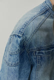 23SS SNAP BIKER DENIM JACKET