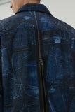 23SS BLUE WAVE DENIM PRINTING JACKET