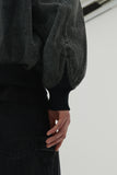 23SS BLACK WASHING DENIM BOMBER