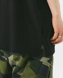 [AG] Layered Essential Label Half Tee