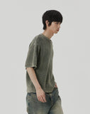 DAMAGE COLOUR DYE HALF KNIT