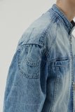 23SS SNAP BIKER DENIM JACKET