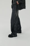 23SS FRONT BACK UNBALANCE WLAP DENIM PANTS