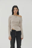 (W) CIRCLE LAYERED CHAIN NECKLACE