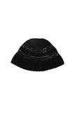 (W) DARK CROCHET KNIT HAT