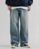 Guide washing denim pants