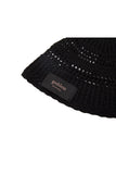 (W) DARK CROCHET KNIT HAT
