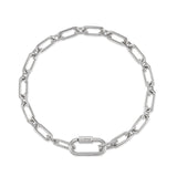 Noailles silver link chain bracelet S