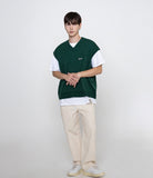Baseball Black Logo Embroidery Knit Vest