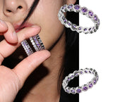 tenis chain cubic ring M