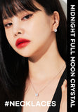 [BLACKLABEL]Midnight Full Moon Crystal Necklace