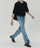 RAINY BRUSHED DENIM PANTS