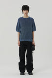 DAMAGE COLOUR DYE HALF KNIT