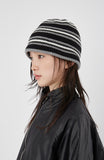 Mix stripe knit beanie