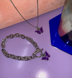 PURPLERIN BUTTERFLY NECKLACE