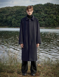 Oversized Wool Balmacaan Long Coat