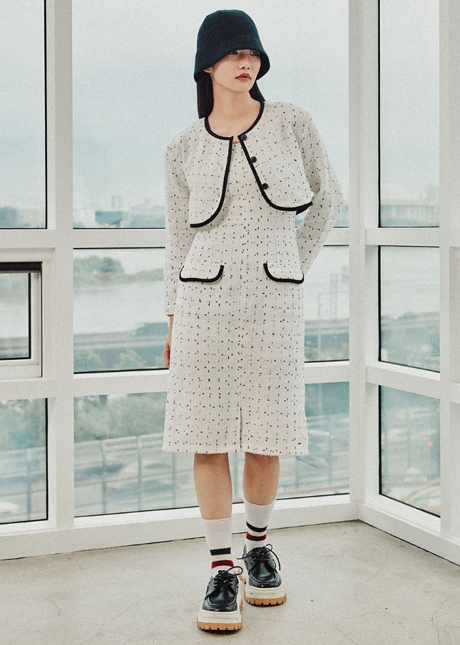 【ROMANTIC CROWN】送料・関税込★PURE TWEED DRESS ROMANTIC CROWN (ロマンティック クラウン) - PURE TWEED DRESS