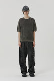 DAMAGE COLOUR DYE HALF KNIT