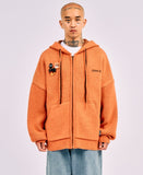 [PBA] DBOF Wool Knit Zip-Up Hoodie