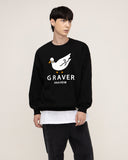 [UNISEX] White Duck Smile Sweatshirt