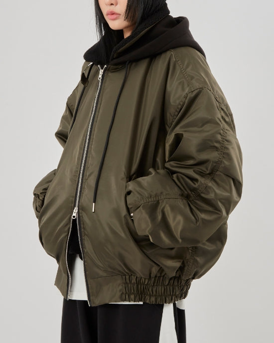 Raucohouse(ラウコハウス) - Pilot over zip-up hood jumper – einz.jp