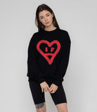 [UNISEX] Big Heart Smile Spray Sweatshirt