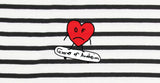 Heart Board Drawing Striped Long Sleeve