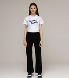 Drawing Logo Smile Slim Short Sleeve Tee