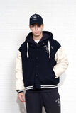 String Hoodie Varsity Jacket