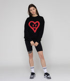 [UNISEX] Big Heart Smile Spray Sweatshirt