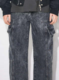 LOW SNAP CARPENTER DENIM PANTS