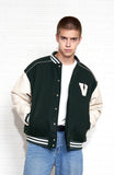 V Logo Lining Varsity Jacket