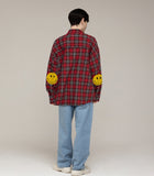 Elbow Dot Smile Overfit Check Shirt
