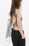 Back point line strap sleeveless