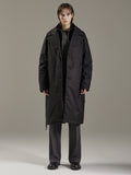 TURTLE NECK BELTED LONG DOWN COAT