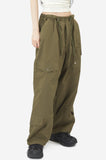 Over size stopper snap cargo pants