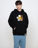 Big Flower Bear Smile Hoodie