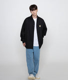 Flower Dot Embroidery Overfit Shirt