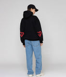 Elbow Spray Heart Smile Hoodie