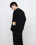 [UNISEX] Elbow Flower Bear Smile Sweatshirt