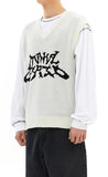 TRIBAL LOGO KNIT VEST