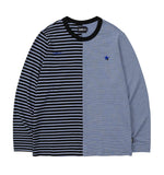 Stripe Twofold Long Sleeves T-Shirt