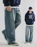 Guide washing denim pants
